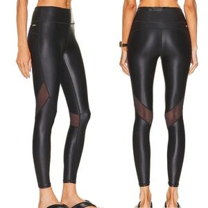 ALALA Captain Liquid Abstract Print Mesh Panel Atheleisure Workout Leggings